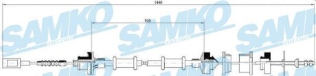 Трос зчеплення Peugeot Boxer, Citroen Jumper, Fiat Ducato, Peugeot 206 SAMKO c0059C