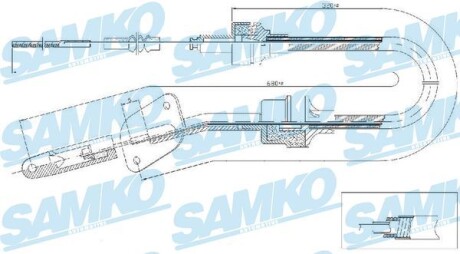 Трос зчеплення SAMKO c0064C