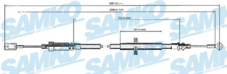 Трос зчеплення SAMKO c0173B