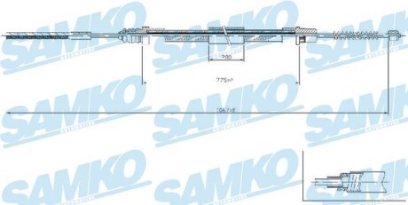 Трос зчеплення SAMKO c0209B