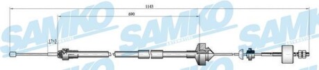 Трос зчеплення SAMKO c0277C