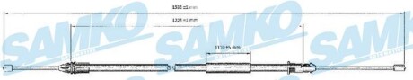 Трос зчеплення SAMKO c0403B