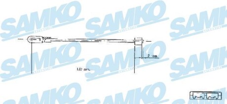 Трос зчеплення Opel Vectra SAMKO c0578B