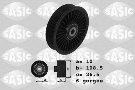 Ролик кондеціонера обвідний Opel Vectra, Astra, Omega, Zafira, Mercedes M-Class, W221, W906 SASIC 1626144