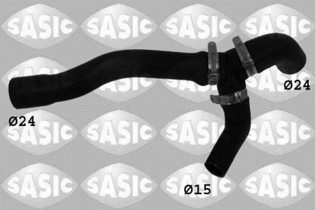 Купить Шланг радиатора Volkswagen Golf, Vento, Seat Toledo, Cordoba, Ibiza SASIC 3406009 (фото1) подбор по VIN коду, цена 420 грн.