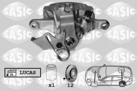 Тормозной суппорт задний левый SASIC 6504032