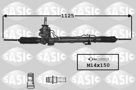 Рульова рейка з підсилювачем Renault Espace SASIC 7174020