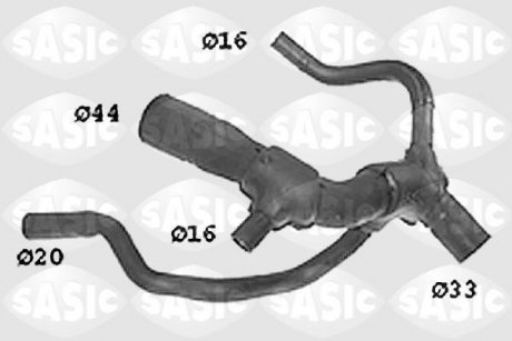 Купить Патрубок системы охлаждения Ford Mondeo SASIC swh6653 (фото1) подбор по VIN коду, цена 1362 грн.