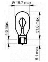 W16W Long Life 12V 16W W21x95d 10 штупак. SCT / Mannol 202402