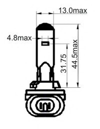 H27 W2 White 12V 27W PGJ 13 SCT / Mannol 203027