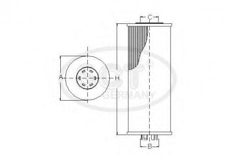 Фильтр масляный OPEL Tigra Twin-Top 1.4 16V (04-) (SH 446 P) SCT SCT / Mannol sh446p