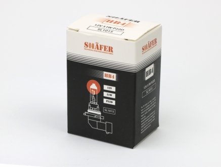 Лампа галогеновая HB4 12V 55W P22D SHAFER sl1015