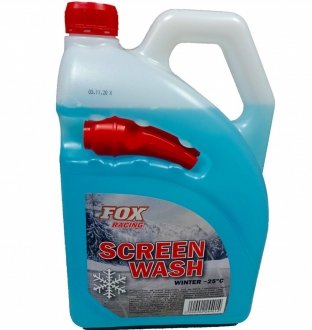 Омивач зимовий з носиком, T заявлена на банці -25 C, ФАКТИЧНА -17 C, 4.0 л., колір блакитний, запах Жуйка, виробник: Fox Poland/Europe SHAFER sw1