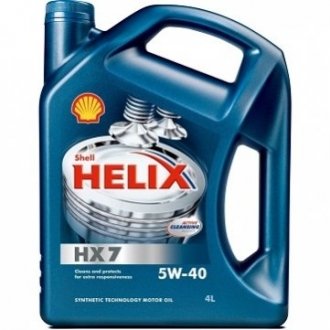 Моторне масло Helix HX7 5W-40 (4 л) SHELL 550040513