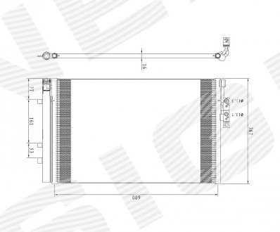 Радиатор кондиционера BMW X3 (F25), 03.14 - 17 BMW X3, X4 Signeda rc940226