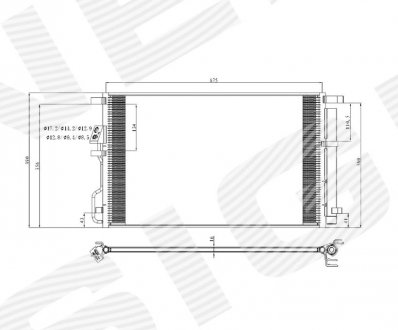 Радиатор кондиционера HYUNDAI TUCSON, 15 - Hyundai Tucson Signeda rc940820