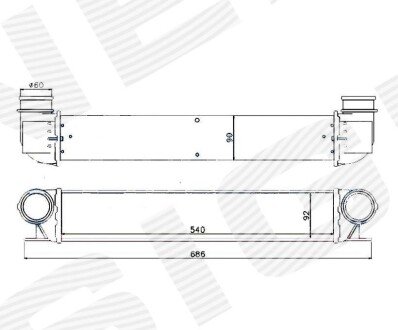 Интеркуллер BMW 5 (E39), 01.96 - 08.00 BMW E38, E39 Signeda ri96726