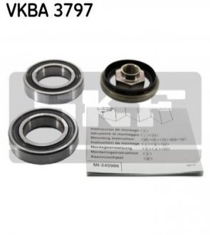 Купити Комплект підшипника маточини колеса SKF vkba3797 (фото1) підбір по VIN коду, ціна 1007 грн.