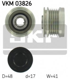 Шкив генератора SKF vkm 03826