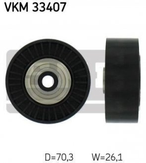 Купити Ролик модуля натягувача ременя Citroen Xsara SKF vkm 33407 (фото1) підбір по VIN коду, ціна 673 грн.