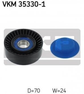 Купити Натяжний ролик, поліклиновий ремінь SKF vkm 35330-1 (фото1) підбір по VIN коду, ціна 590 грн.