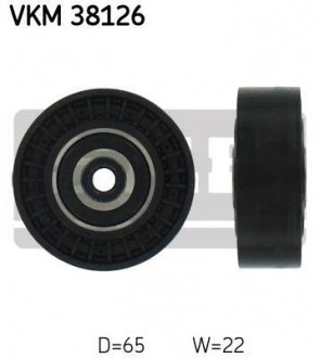 Купить Ролик ремня приводного обводной Mercedes W168 SKF vkm 38126 (фото1) подбор по VIN коду, цена 1059 грн.