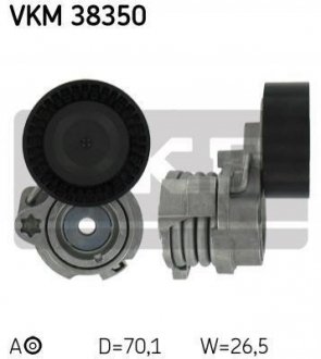 Купить Роликовый модуль натяжителя ремня BMW E65, E66, E60, X5, E61, E63, E64 SKF vkm 38350 (фото1) подбор по VIN коду, цена 1880 грн.