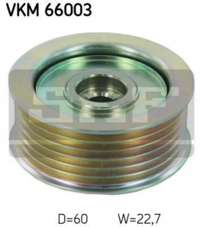 Купити Паразитний / провідний ролик, поліклиновий ремінь Suzuki Grand Vitara SKF vkm 66003 (фото1) підбір по VIN коду, ціна 1510 грн.