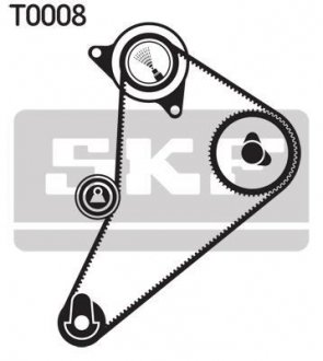 Купить Комплект (ремень+ролики)) Ford Transit SKF vkma 04300 (фото1) подбор по VIN коду, цена 7967 грн.