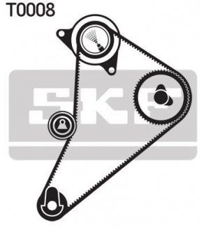 Комплект (ремень+ролики)) SKF vkma 04300