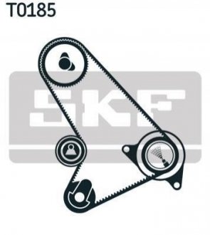 Роликовий модуль натягувача ременя (ролик, ремінь) Ford Transit SKF vkma 04304
