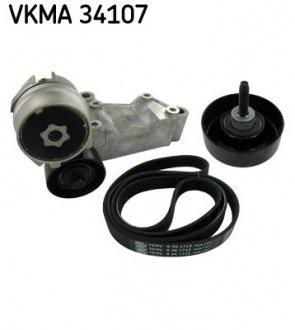 Купити Комплект доріжкового ремня Ford Focus, Connect, Transit SKF vkma 34107 (фото1) підбір по VIN коду, ціна 8122 грн.