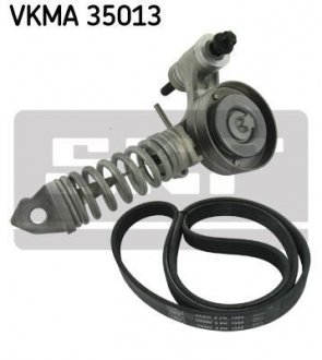 Купить Роликовый модуль натяжителя ремня (ролик, ремень) Opel Corsa, Meriva, Astra SKF vkma 35013 (фото1) подбор по VIN коду, цена 2534 грн.