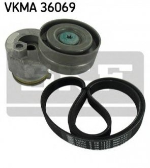 Роликовий модуль натягувача ременя (ролик, ремінь) Nissan Primastar SKF vkma 36069