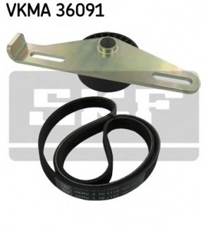 Комплект дорожного ремня SKF vkma 36091