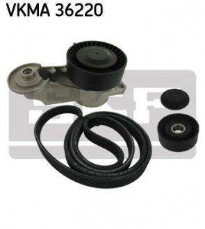 Купити VOLVO К-т грм (ремінь + 2 ролика) S60 I Volvo V70, S60, XC70 SKF vkma 36220 (фото1) підбір по VIN коду, ціна 3407 грн.
