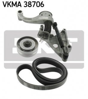 Комплект (ремень+ролики)) SKF vkma 38706