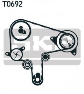 Купить Роликовый модуль натяжителя ремня (ролик, ремень) Mazda 6 SKF vkma 94619 (фото1) подбор по VIN коду, цена 3158 грн.