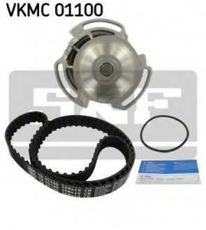 Комплект (ремінь+ролик+помпа) SKF vkmc 01100