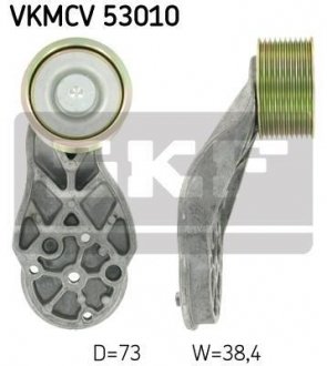 Ролик з натягувачем APV2384 D=73, W=38,4 SKF vkmcv 53010