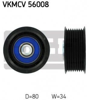 Купити Ролик APV1119 D=80 W=34 SKF vkmcv 56008 (фото1) підбір по VIN коду, ціна 1344 грн.
