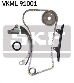 Комплект ланцюг натягувач Toyota Corolla, Carina, Celica, Land Cruiser, Nissan Sunny, Honda Shuttle, Toyota Yaris, Hilux, Avensis, Lexus IS, Toyota 4-Runner SKF vkml 91001