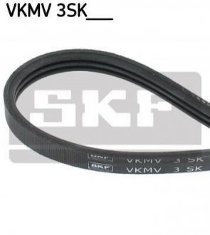 РЕМІНЬ ПОЛИКЛИНОВИЙ 3SK863 (Elastic) MINI One D 1,4 -06 Nissan Almera, Peugeot Boxer, Citroen Jumper SKF vkmv 3sk863