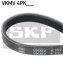 Купить Ремінь поликлиновый Nissan Sunny, Almera, Mitsubishi Colt SKF vkmv 4pk805 (фото1) подбор по VIN коду, цена 373 грн.