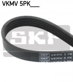 Купить Ремень поликлиновый 5PK1219 Volkswagen Polo, Skoda Felicia, Volkswagen Caddy, Skoda Fabia SKF vkmv 5pk1219 (фото1) подбор по VIN коду, цена 417 грн.