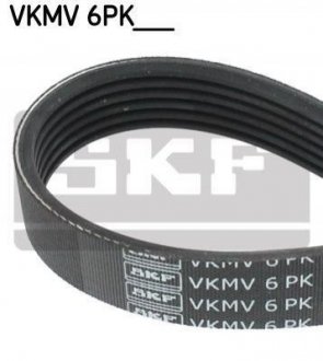 Ремень поликлиновый 6PK1032 Ford Fiesta SKF vkmv 6pk1032