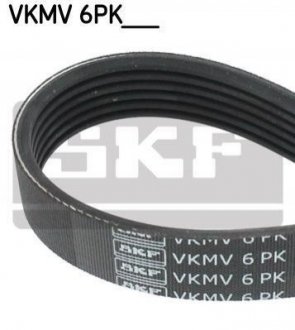 Купить Ремень поликлиновый 6PK1650 Ford Escort SKF vkmv 6pk1650 (фото1) подбор по VIN коду, цена 563 грн.