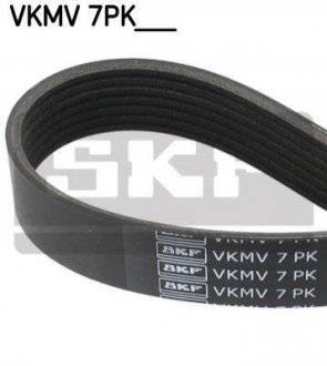 РЕМІНЬ ПОЛИКЛИНОВИЙ 7PK1605 BMW E34, E23, E32, Land Rover Discovery, BMW E38, E31, Mazda Xedos 9, Renault Megane, Kangoo, Scenic, Grand Scenic, Clio SKF vkmv 7pk1605