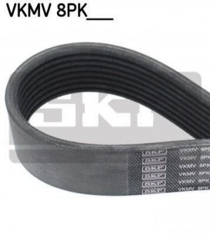 РЕМІНЬ ПОЛИКЛИНОВИЙ 8PK2035 DB W221 S320 3,0CDI 05-. SKF vkmv 8pk2035