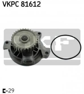 Купить Водяна помпа Audi 100, 80, A6 SKF vkpc 81612 (фото1) подбор по VIN коду, цена 1645 грн.